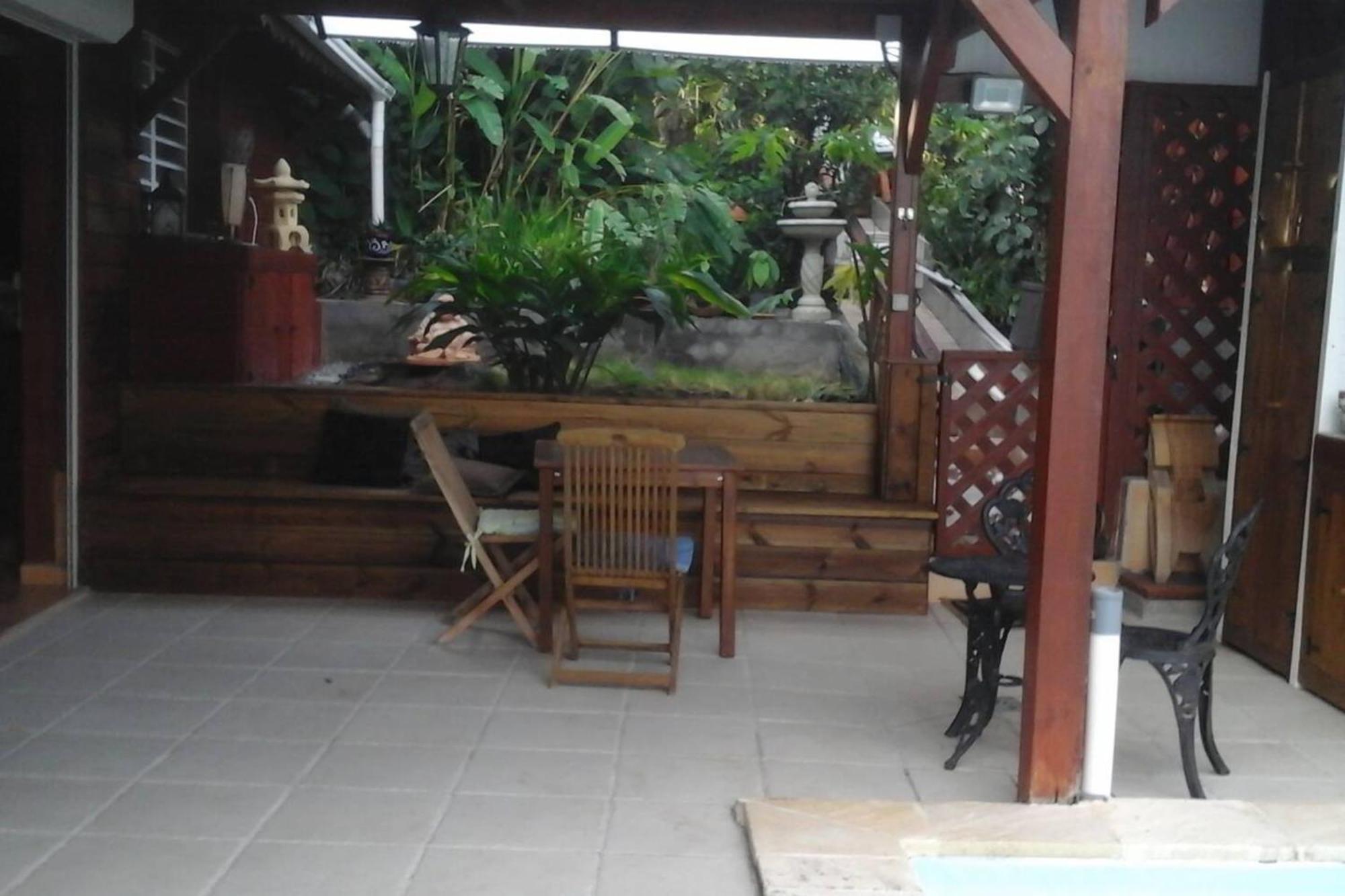 Villa Avec Vue Sur Mer A Vieux Habitants Piscine Bagian luar foto