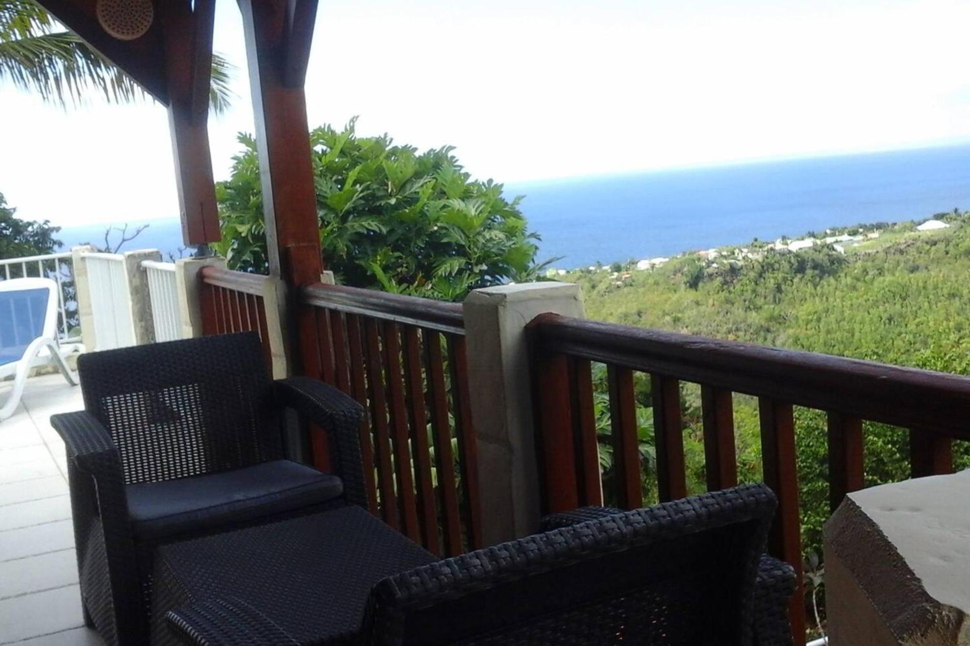 Villa Avec Vue Sur Mer A Vieux Habitants Piscine Bagian luar foto