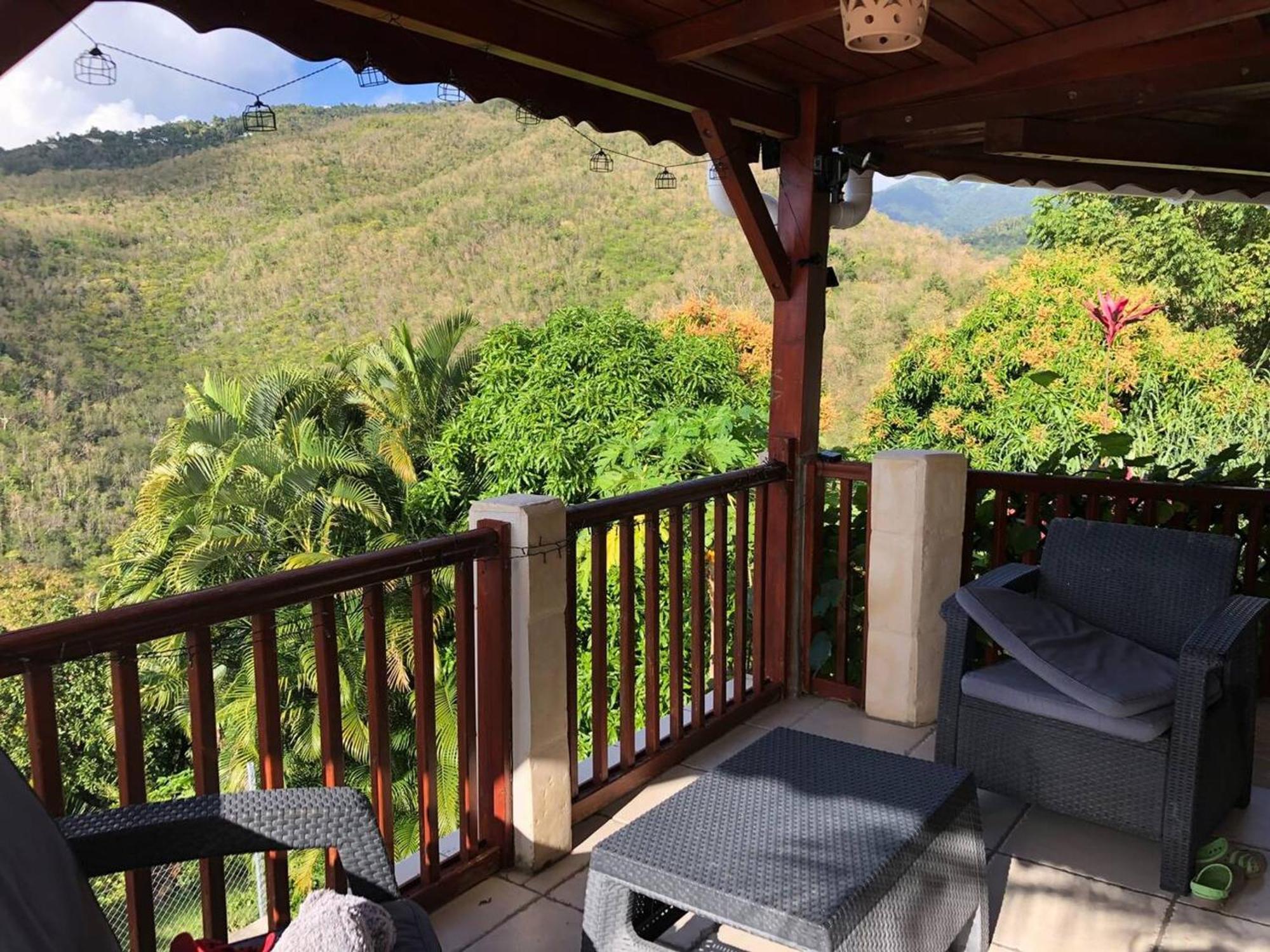 Villa Avec Vue Sur Mer A Vieux Habitants Piscine Bagian luar foto