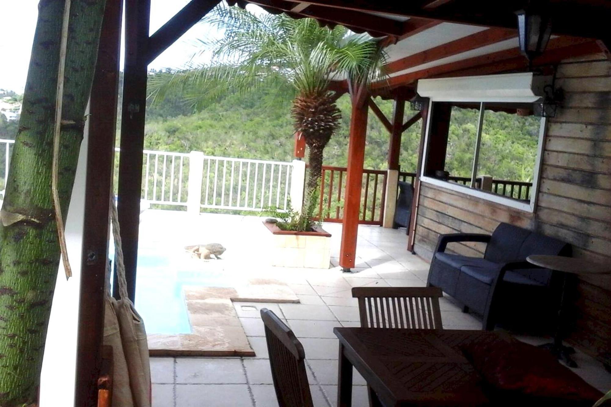 Villa Avec Vue Sur Mer A Vieux Habitants Piscine Bagian luar foto