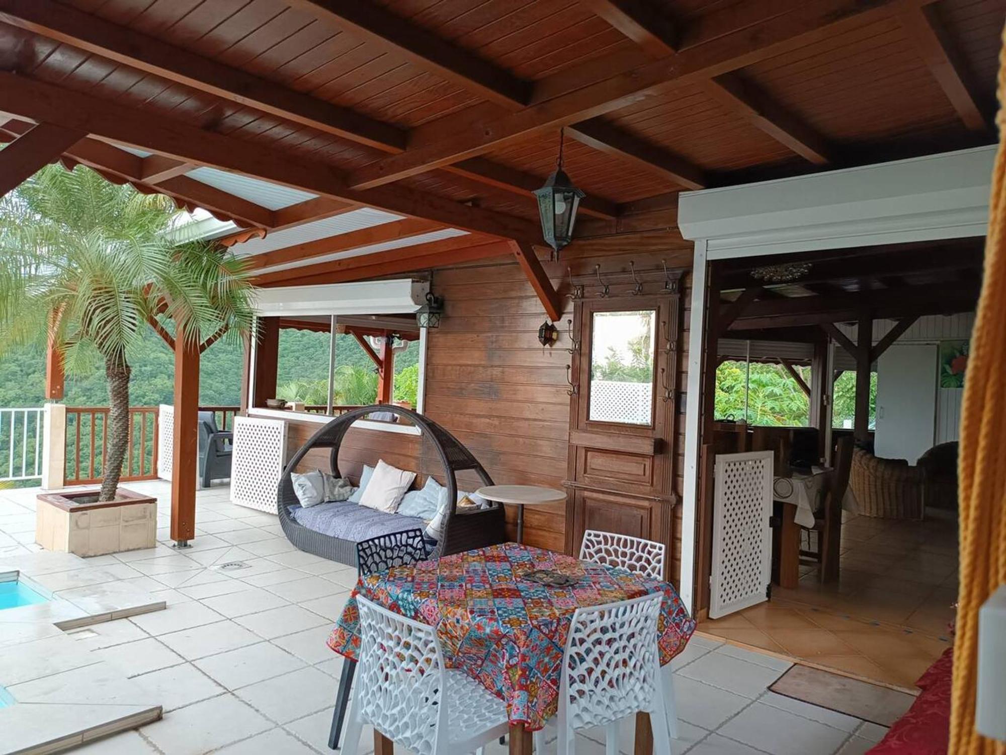 Villa Avec Vue Sur Mer A Vieux Habitants Piscine Bagian luar foto